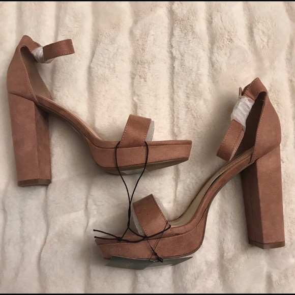 New Open Toe Mauve chunky - Picture 2 of 7